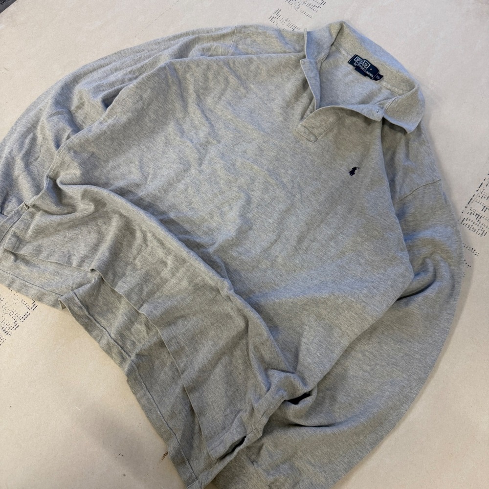 Y2K Polo Ralph Lauren Cuffed Long Sleeve Polo Rugby Shirt